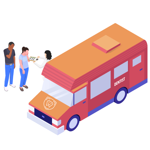 A mobile dental clinic