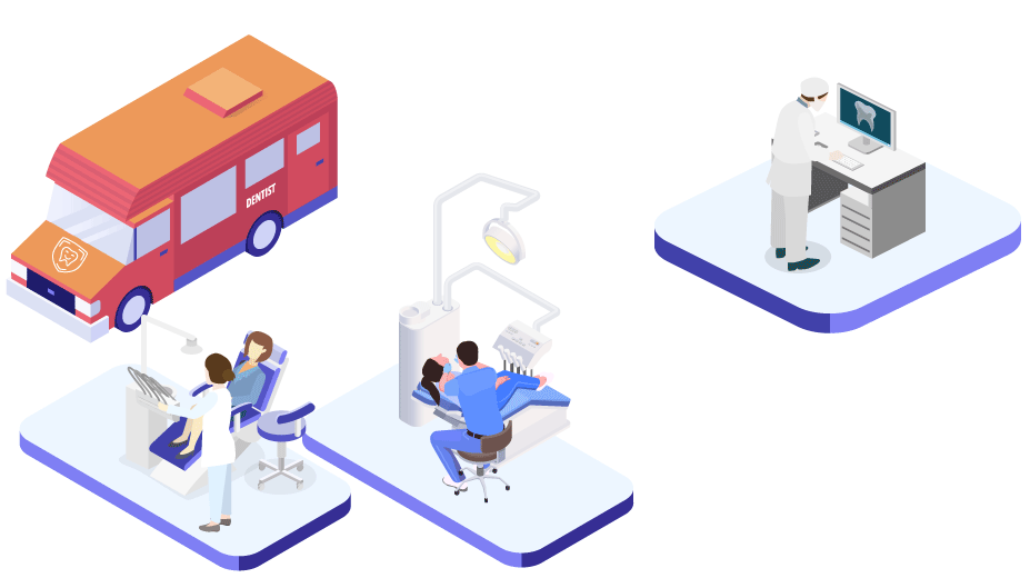 A mobile dental services unit