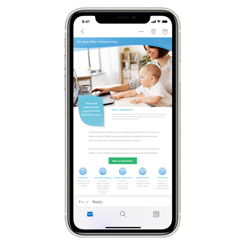 Teledentistry Email Example